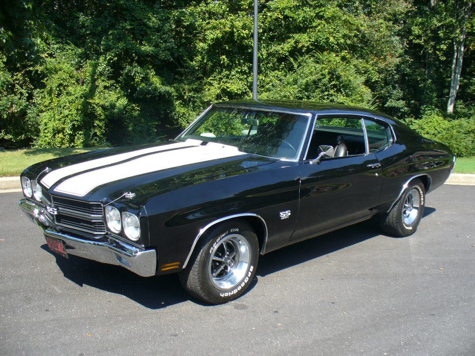 black chevrolet chevelle